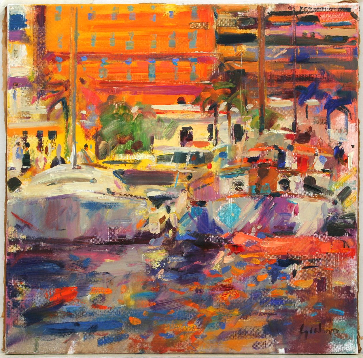 La Riviera à Menton - Peter Graham (Contemporary)