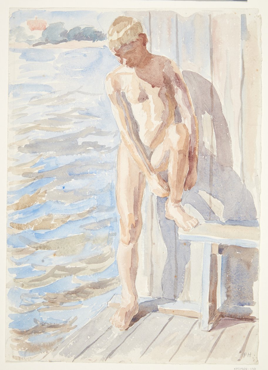 Garçon après le bain - Peter Hansen