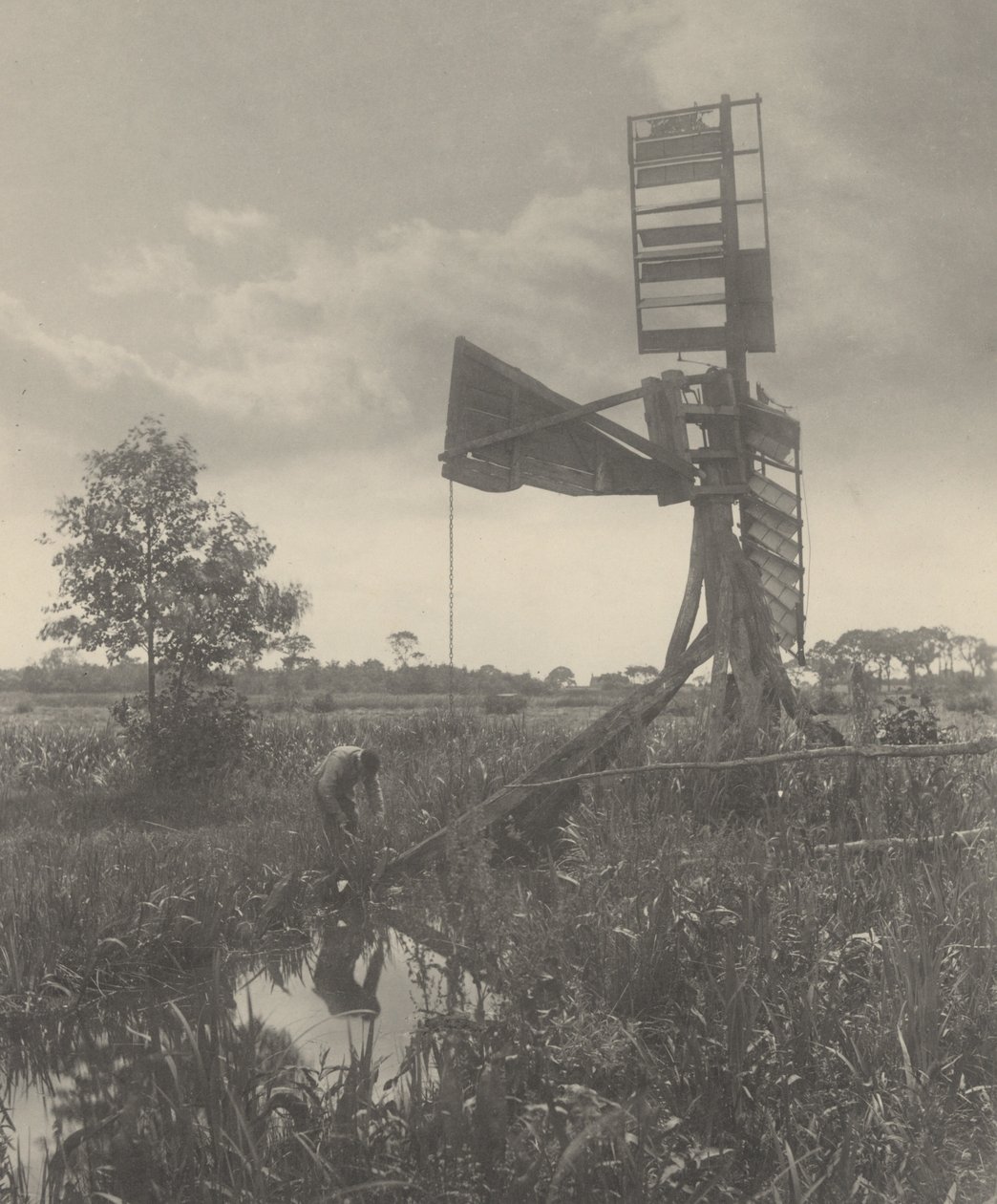 Un moulin à eau en ruine - Peter Henry Emerson
