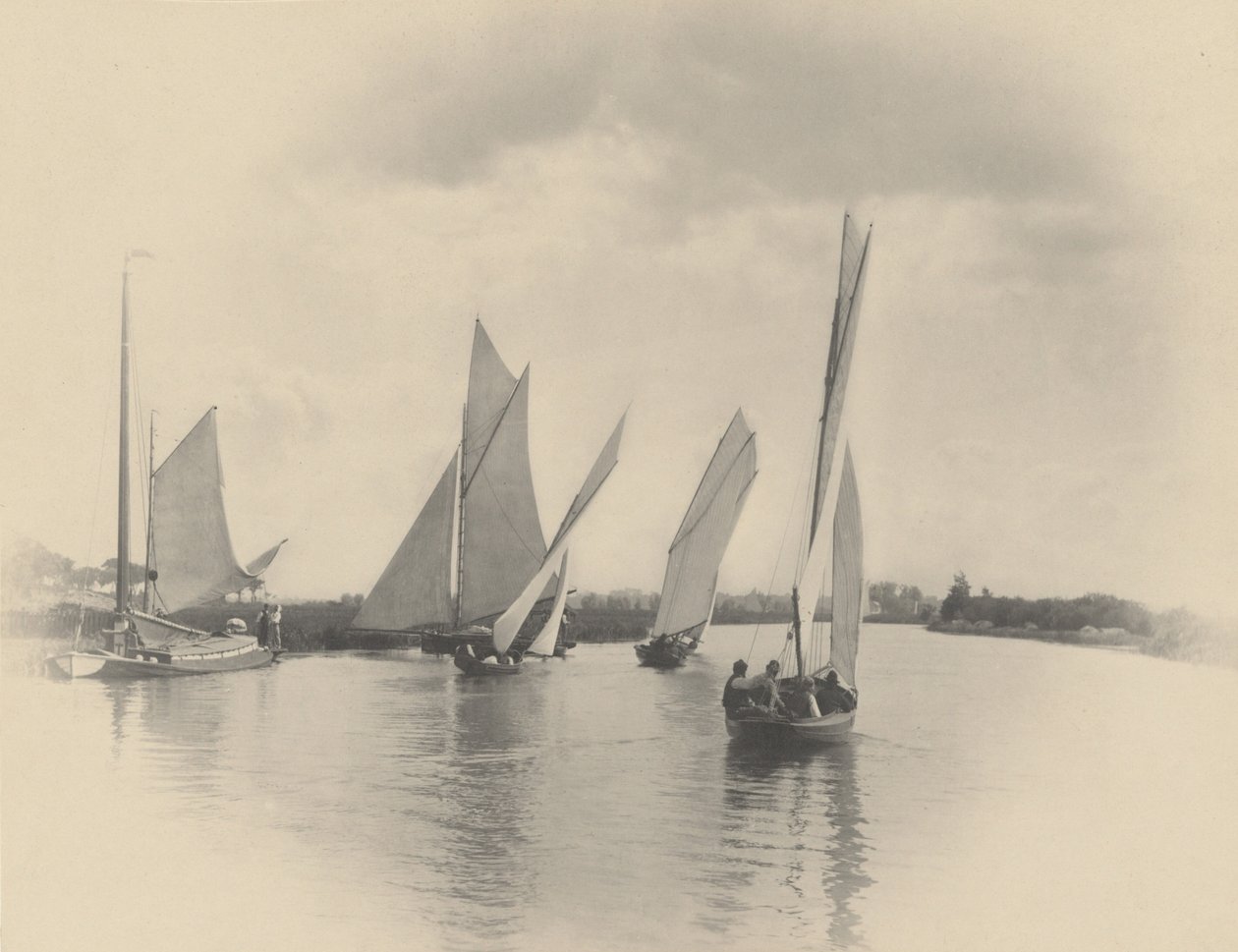 Une régate à Horning - Peter Henry Emerson