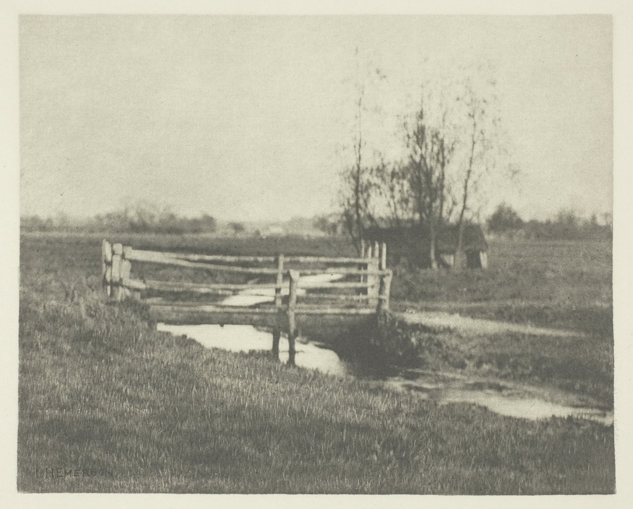 Où serpente la digue (Norfolk) - Peter Henry Emerson