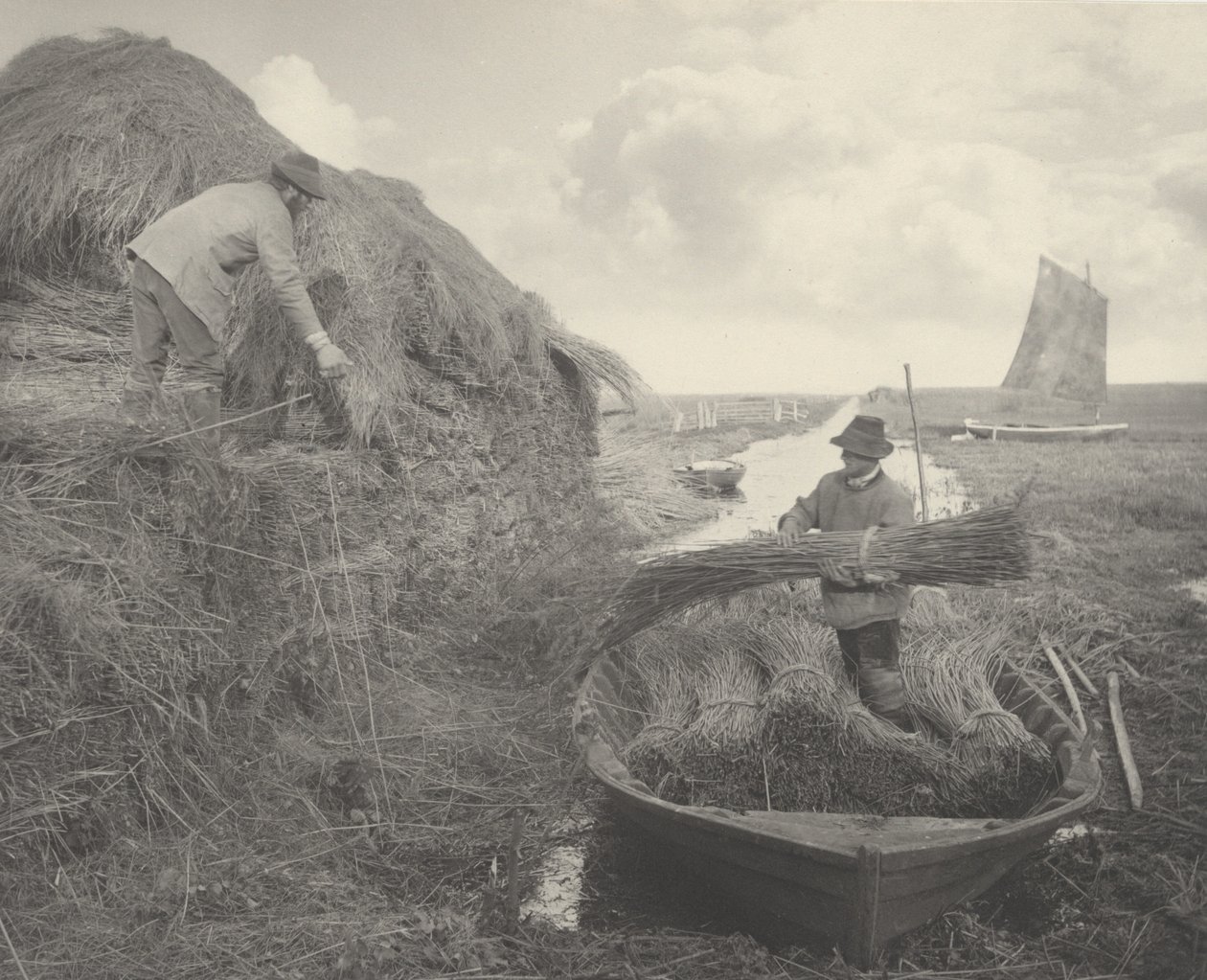 Ricking the Reed - Peter Henry Emerson and T.F. Goodall