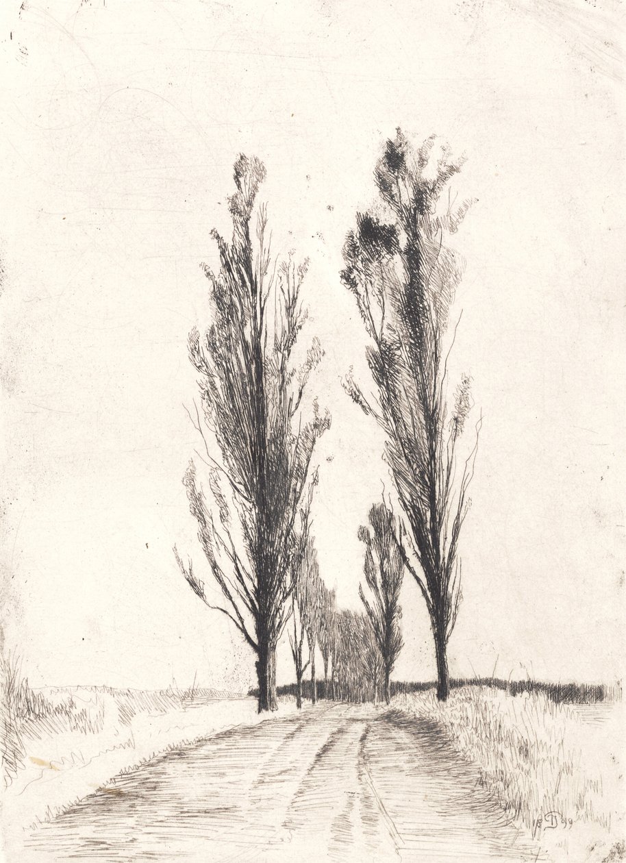 Allée de peupliers - Peter Vilhelm Ilsted