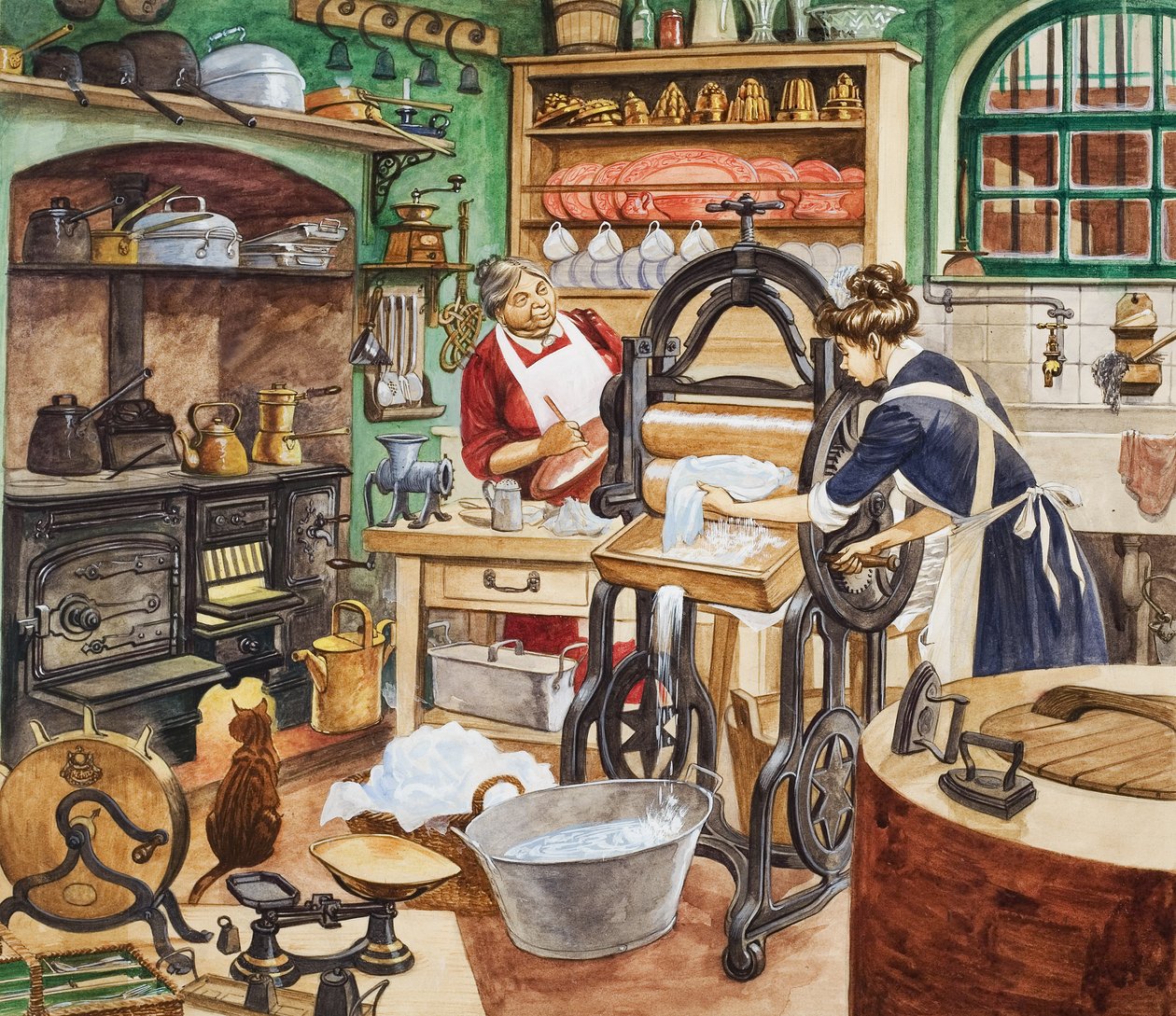 Cuisine du XIXe siècle (gouache sur papier) - Peter Jackson