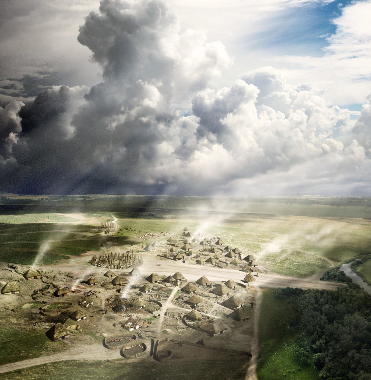 Durrington Walls, Wiltshire, vers 2500 av. J.-C., 2013 - Peter Lorimer
