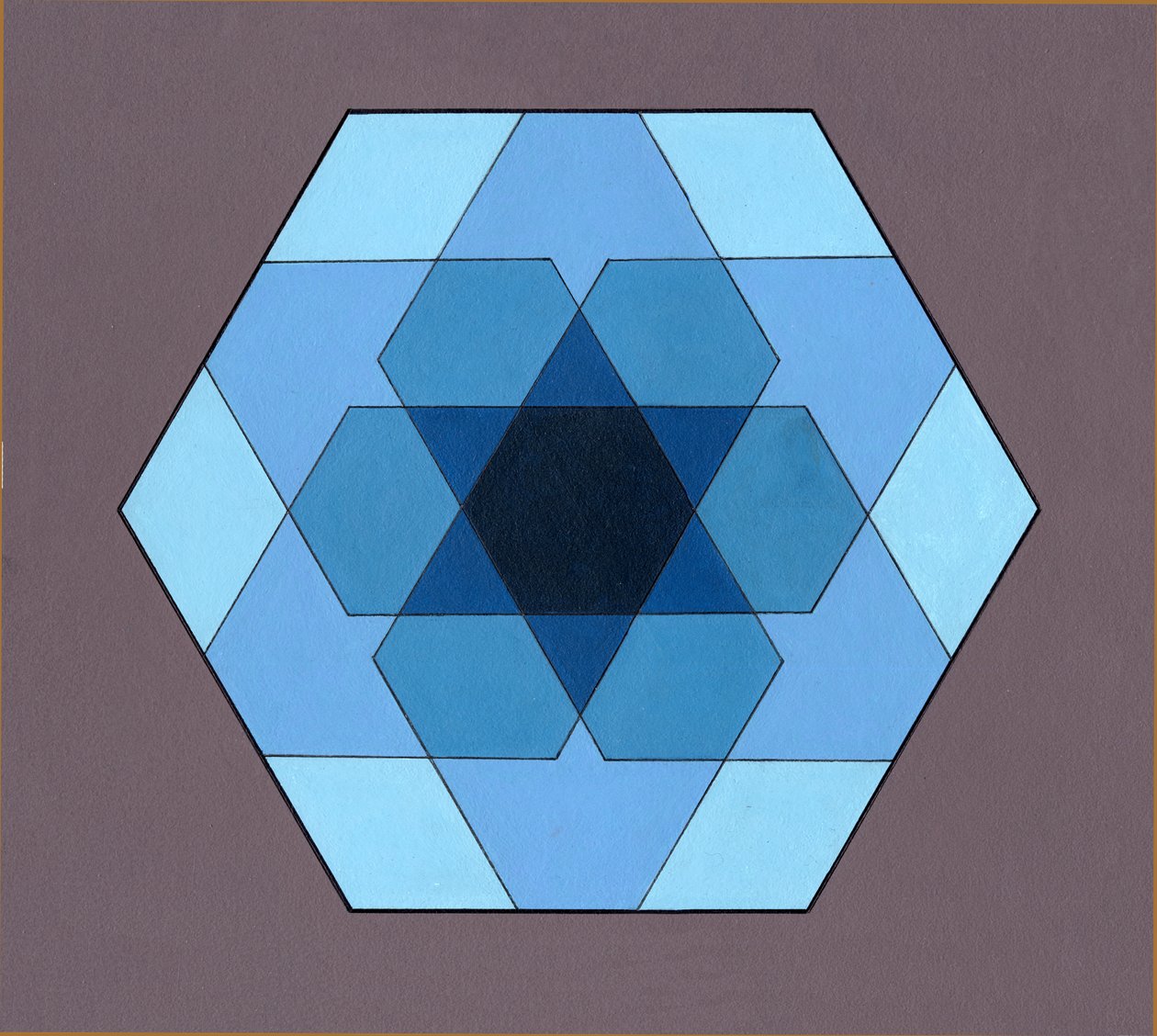 Hexagones superposés - Peter McClure