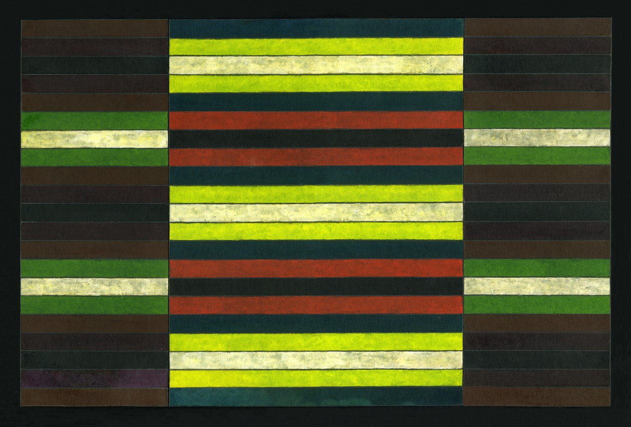 Triptyque rayé n°6, 2003 - Peter McClure