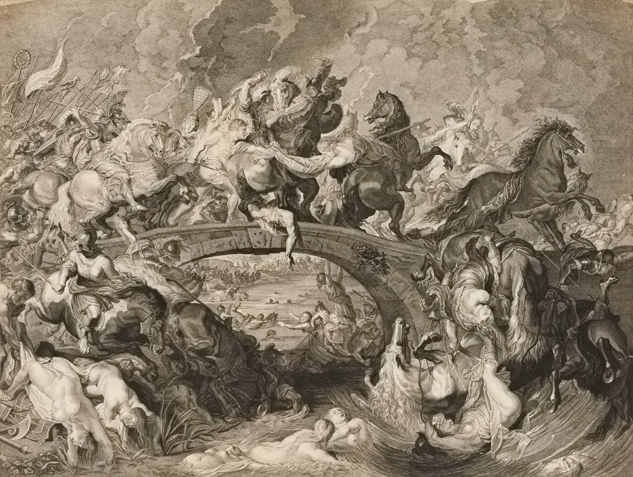 Bataille des Amazones - Peter Paul (after) Rubens