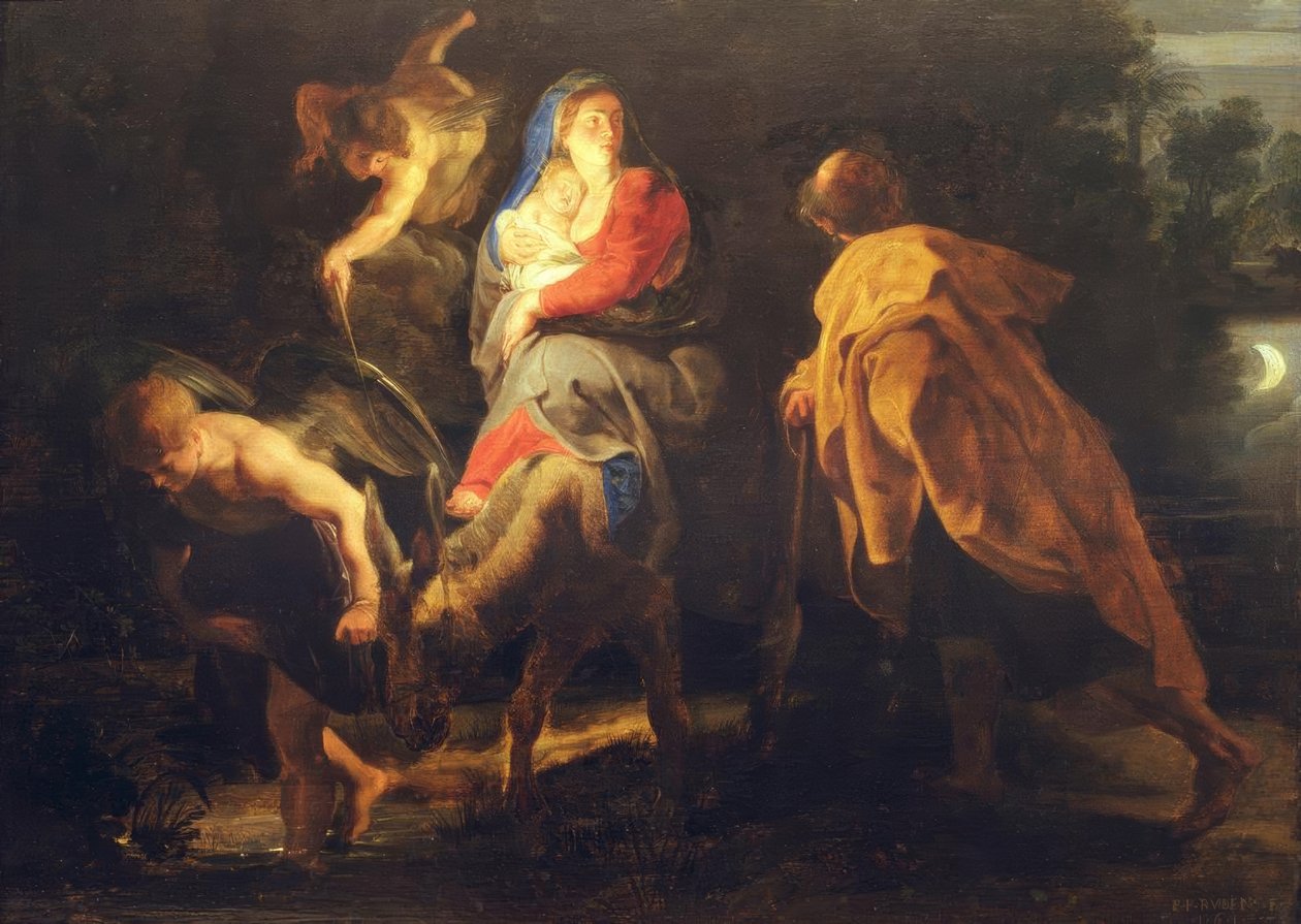 La fuite en Égypte - Peter Paul Rubens