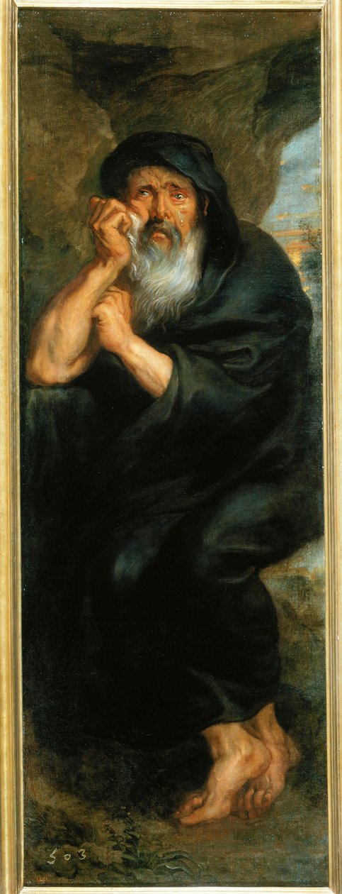 Héraclite, philosophe grec (peinture sur toile) - Peter Paul Rubens