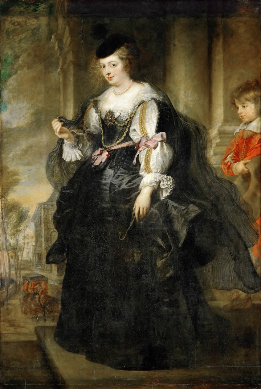 Hélène Fourment avec une calèche - Peter Paul Rubens