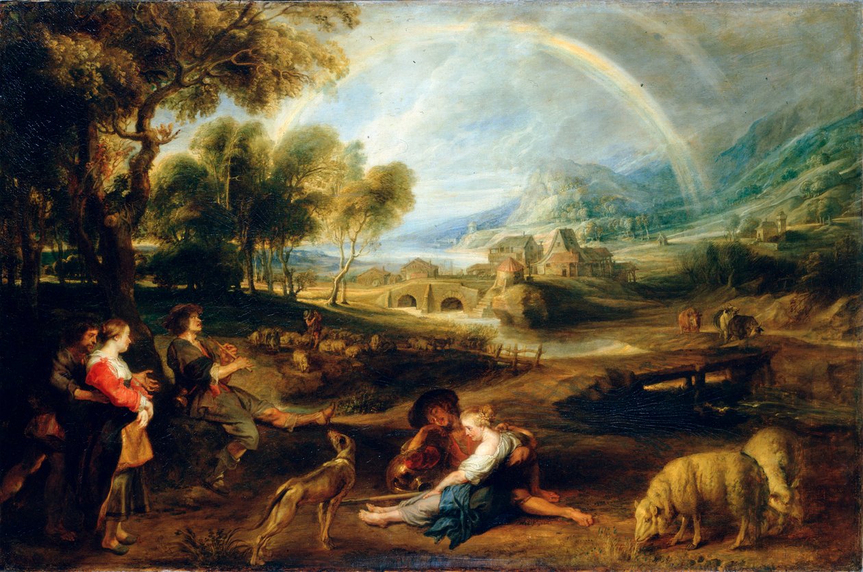 Paysage avec un arc-en-ciel, début des années 1630 - Peter Paul Rubens