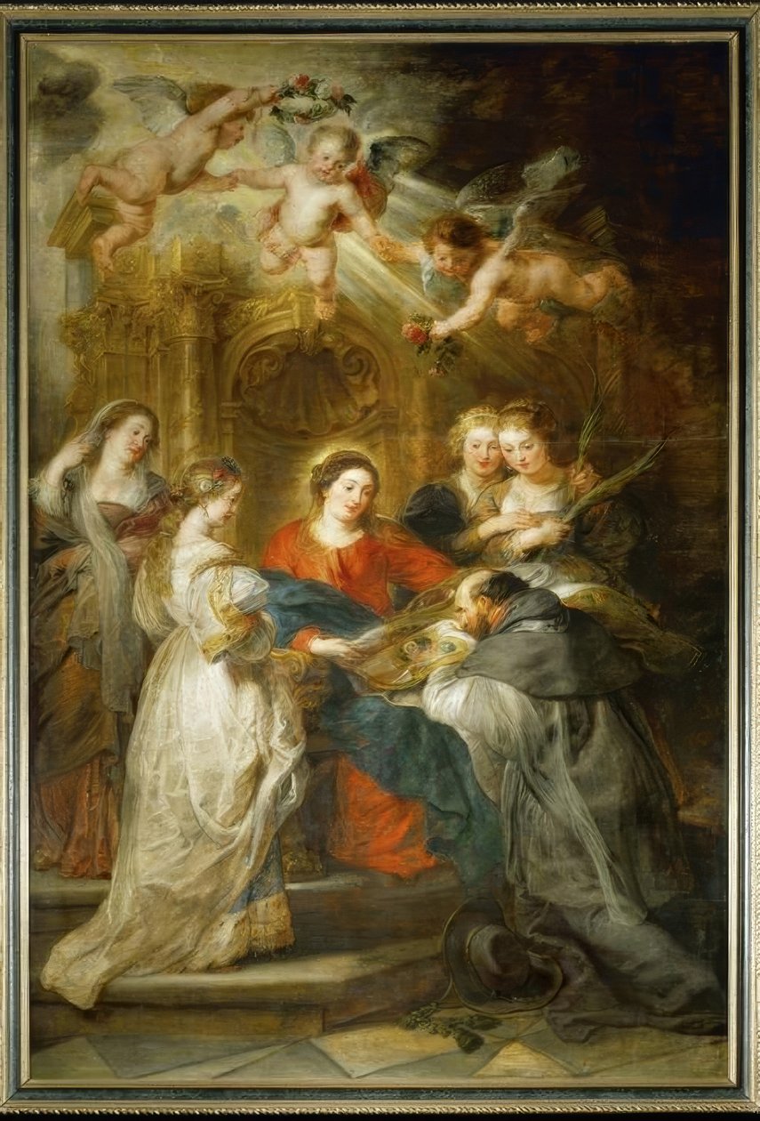 Marie apparaît à Saint Ildefonse - Peter Paul Rubens