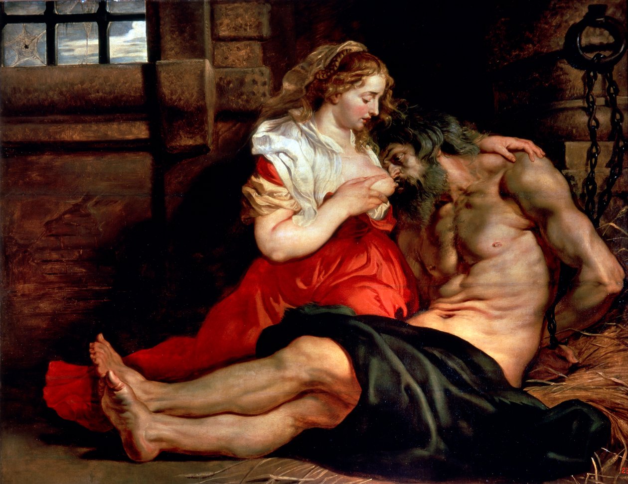 Charité romaine, c1612 - Peter Paul Rubens