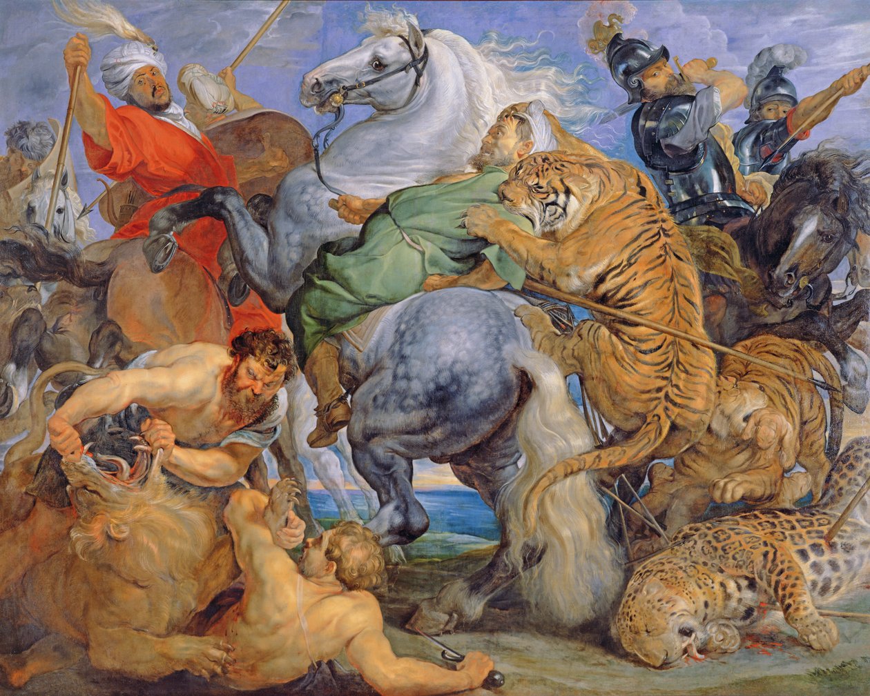 La chasse au tigre, vers 1616 - Peter Paul Rubens