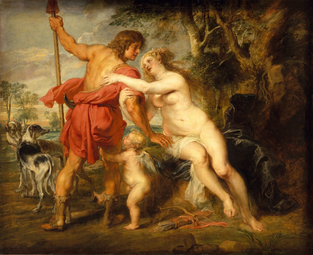 Vénus et Adonis, probablement milieu des années 1630 - Peter Paul Rubens