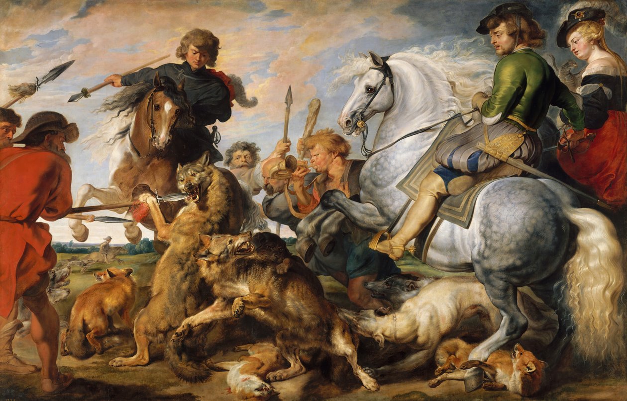 Chasse au loup et au renard, vers 1616 - Peter Paul Rubens