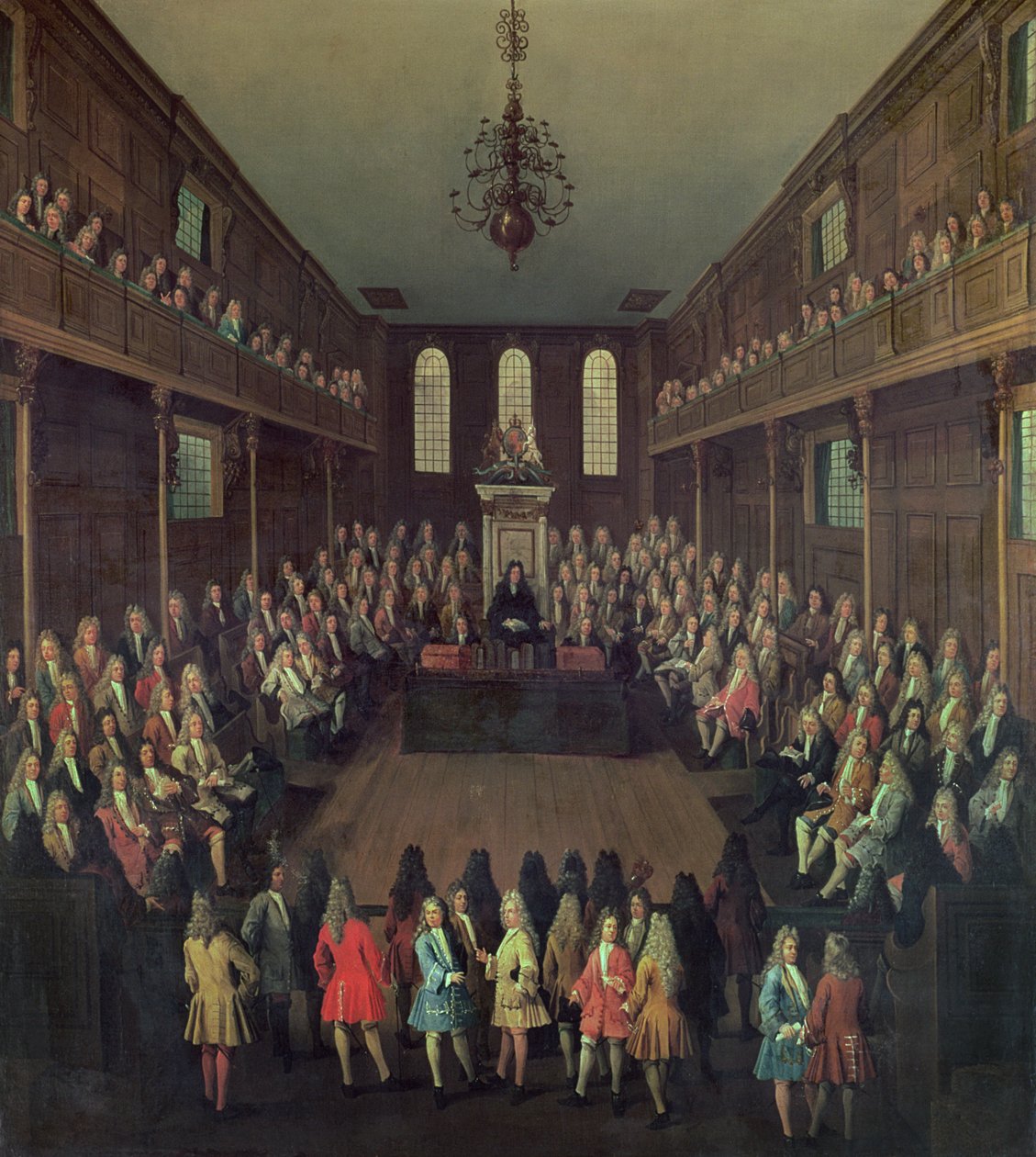 La Chambre des Communes en Session, 1710 - Peter Tillemans
