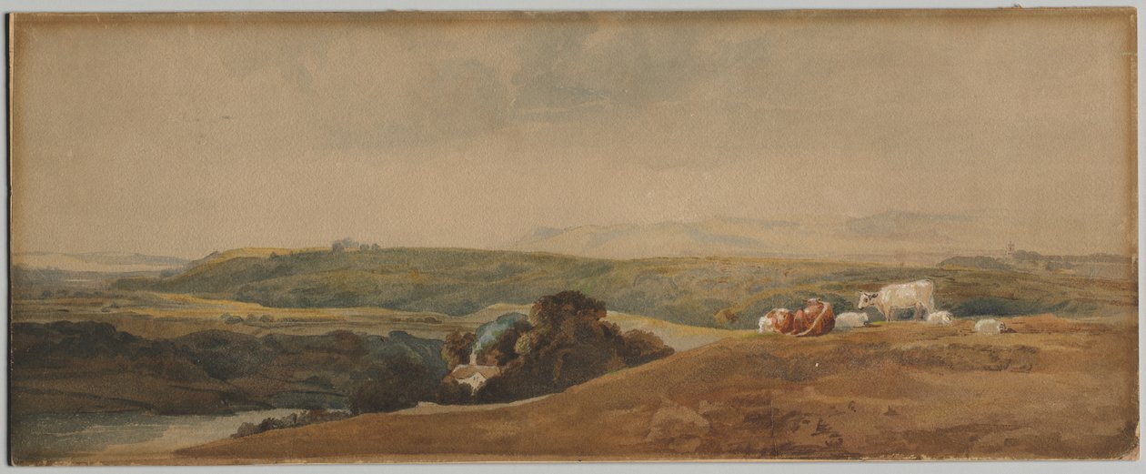 Montagnes et bétail - Peter de Wint