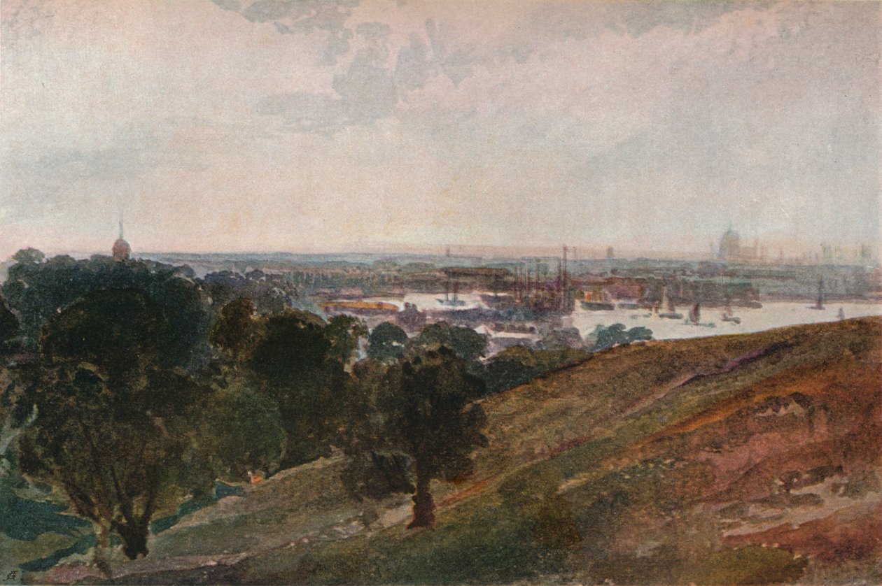 La Tamise depuis Greenwich Hill, vers 1820 - Peter de Wint