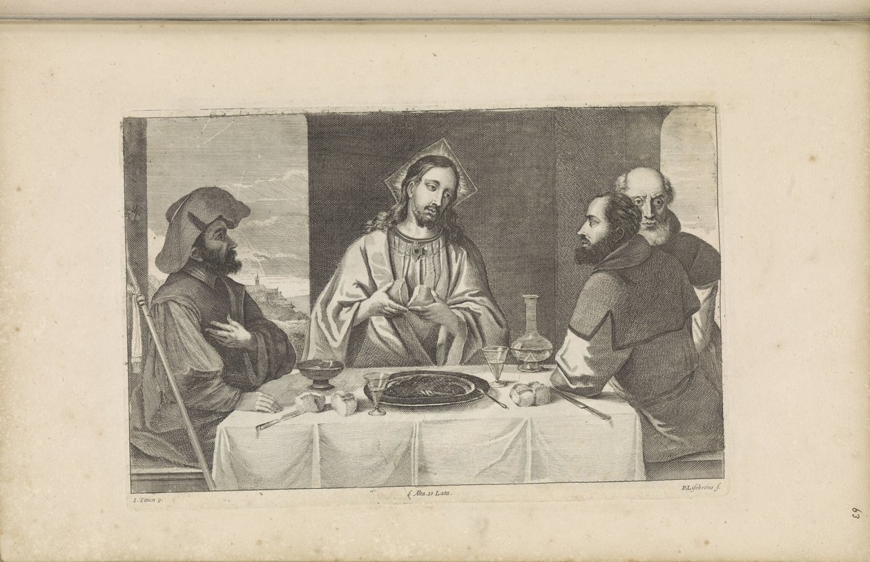 Repas à Emmaüs - Peter van Liesebetten