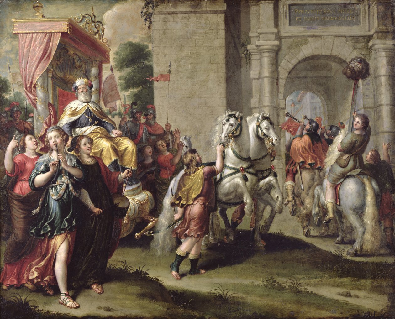Le Triomphe de David, c.1690 - Peter van Lint