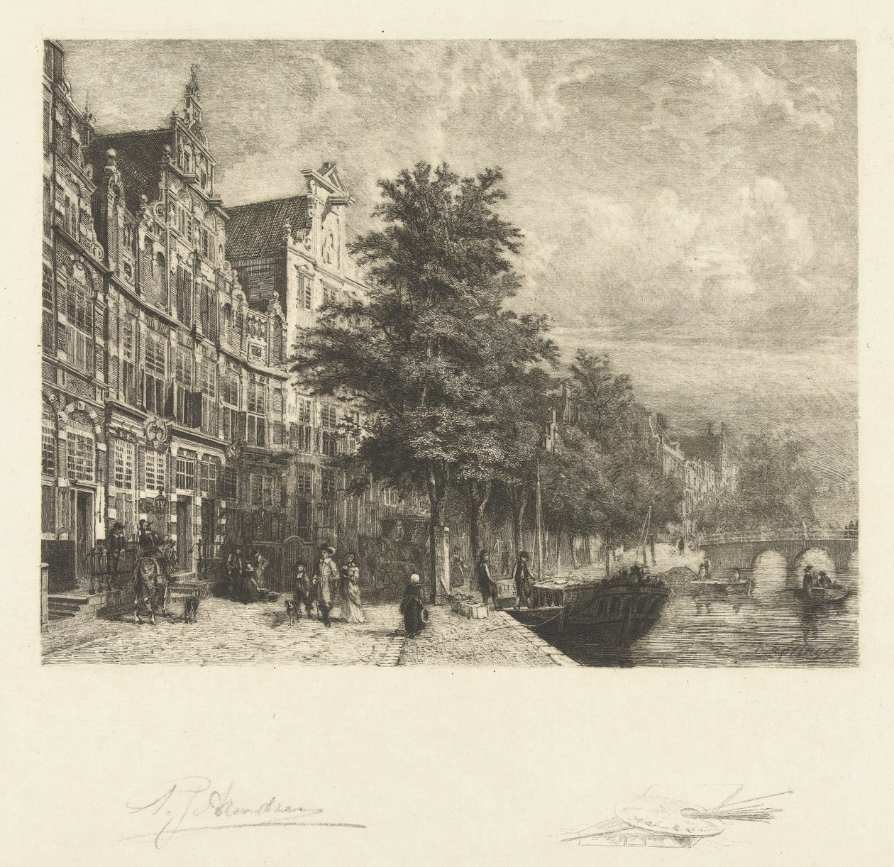 Vue sur le Herengracht - Petrus Johannes Arendzen