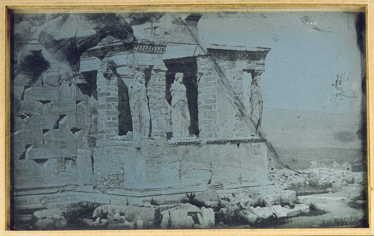 Érechthéion, Acropole, Athènes, 1842 - Philibert Joseph Girault de Prangey
