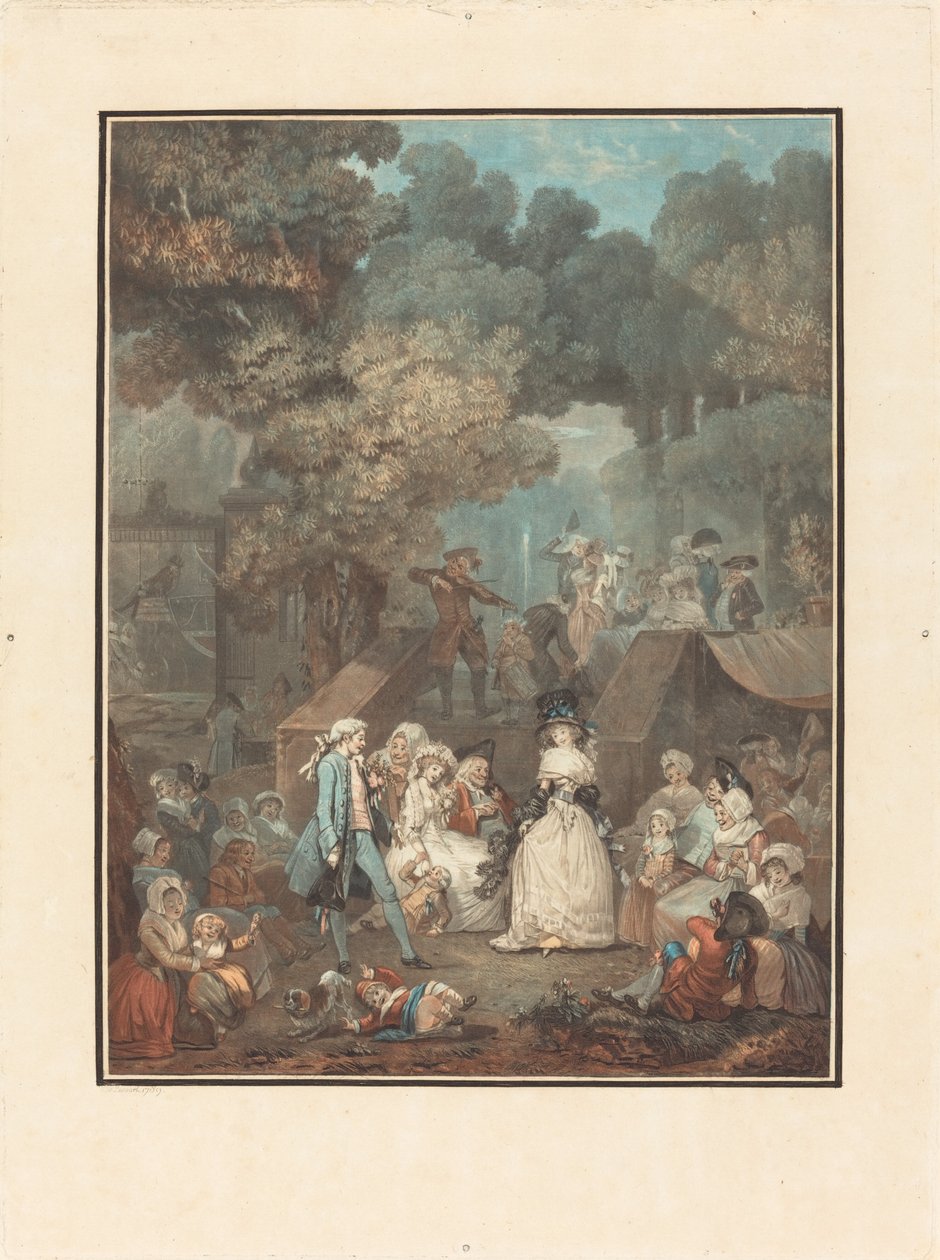 La Noce au Château - Philibert Louis Debucourt