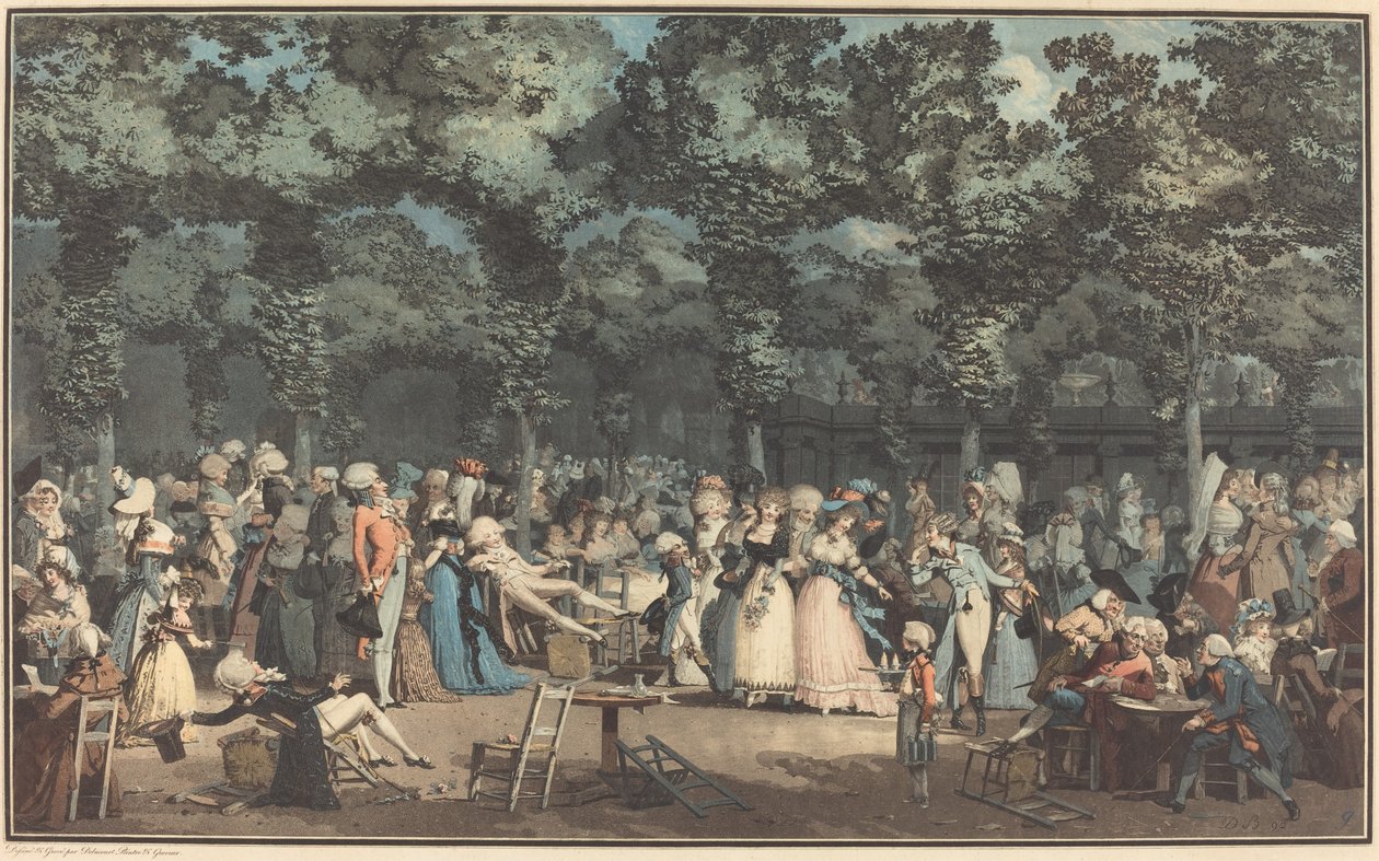 La promenade publique - Philibert Louis Debucourt