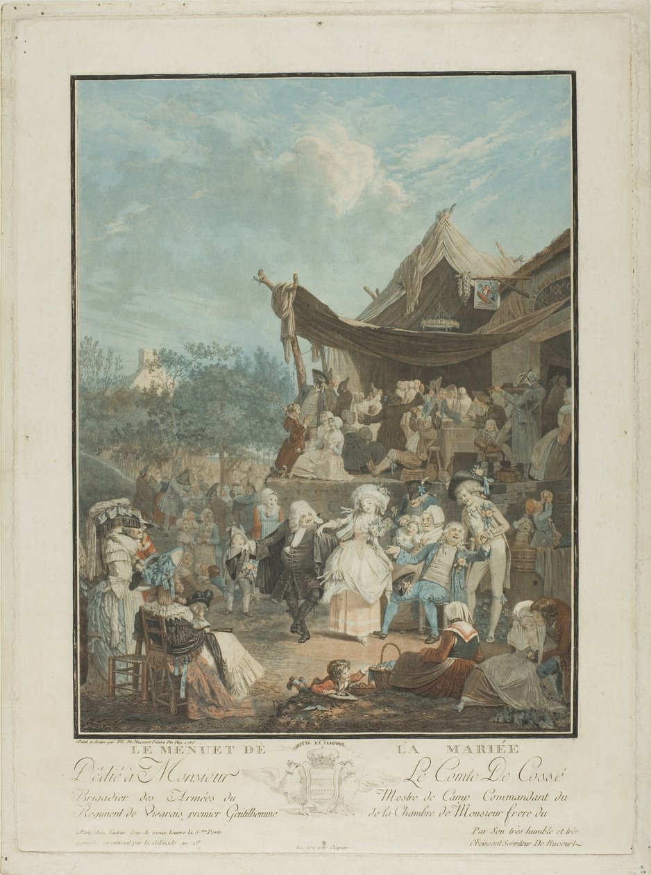 Le Menuet de la mariée - Philibert Louis Debucourt