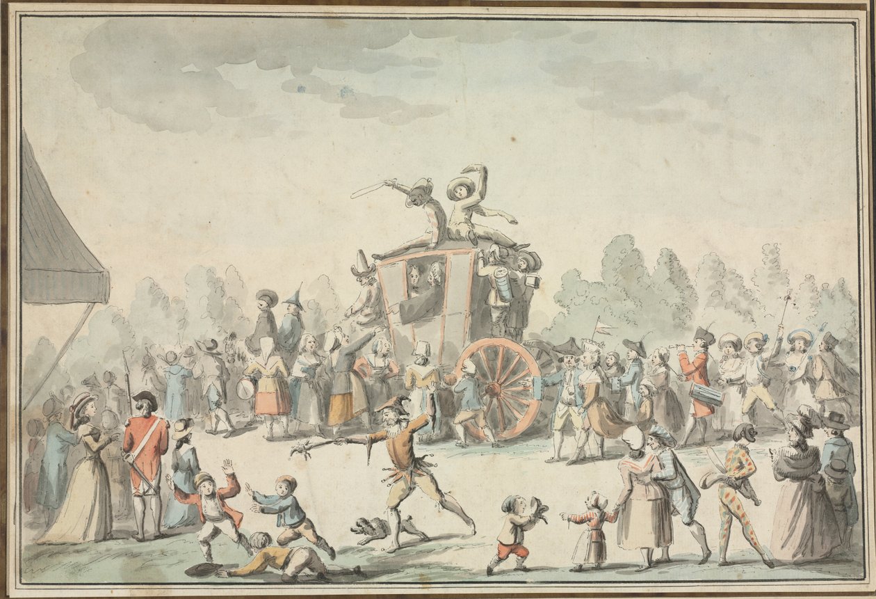 Scène de Carnaval - Philibert Louis Debucourt