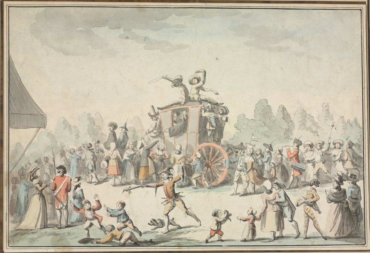 Scène de carnaval - Philibert Louis Debucourt