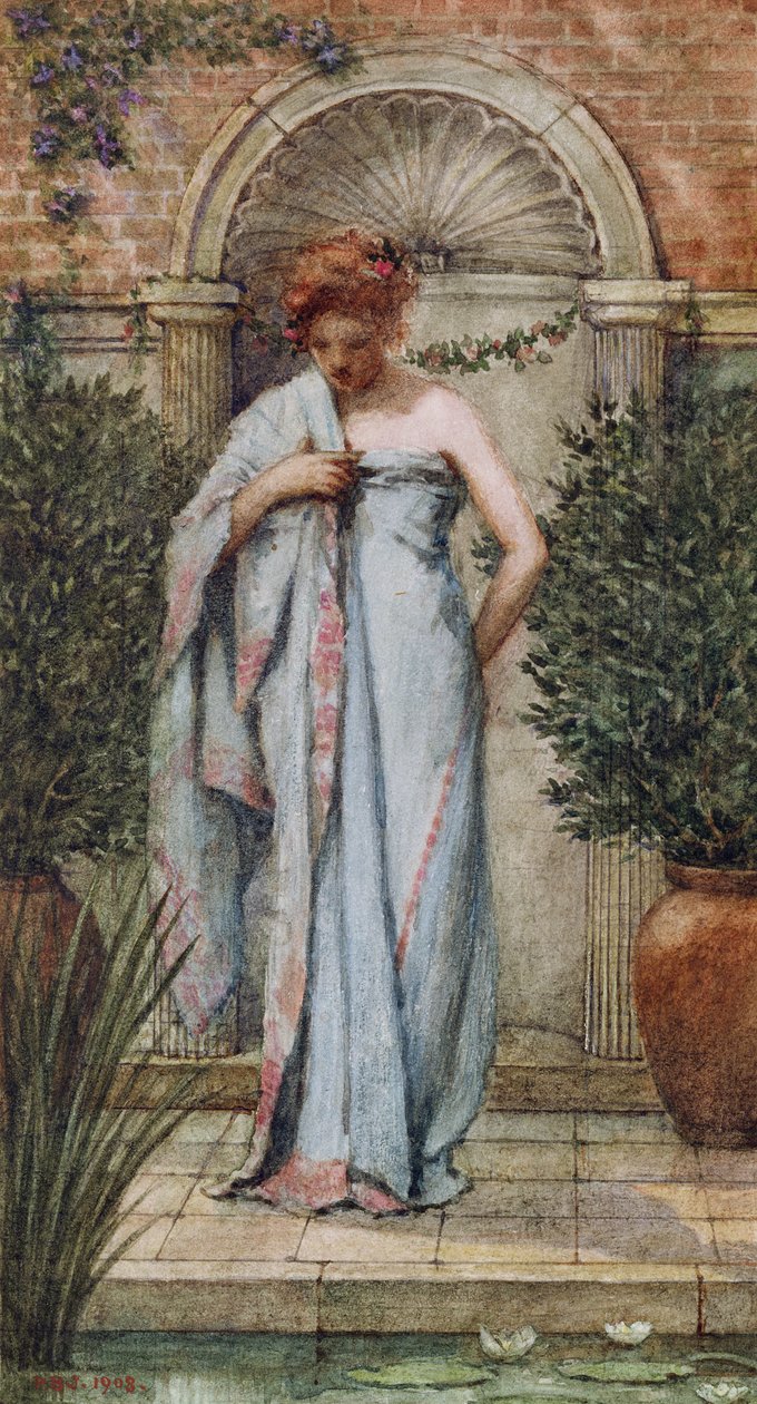 Après le bain, 1908 - Philip Burne Jones