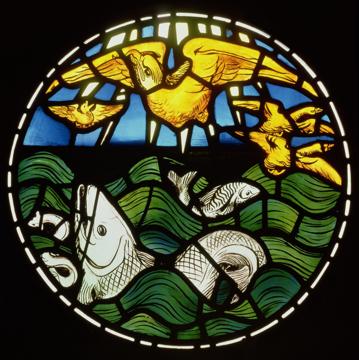 Oiseaux et poissons (détail) - Philip Webb