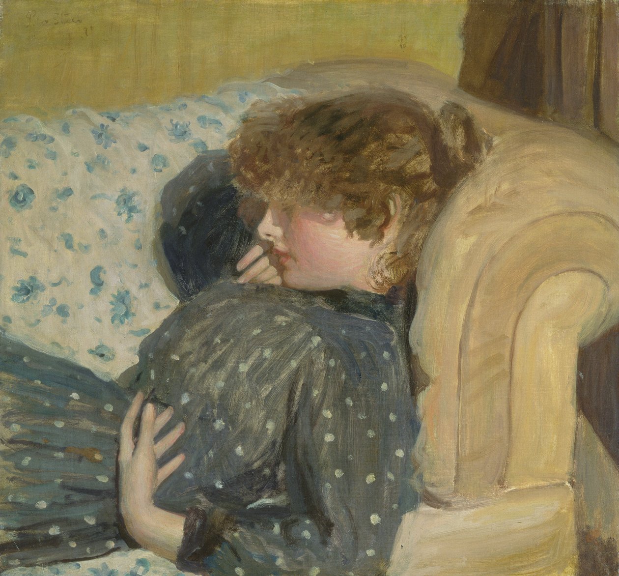 Fille sur un canapé, 1891 - Philip Wilson Steer
