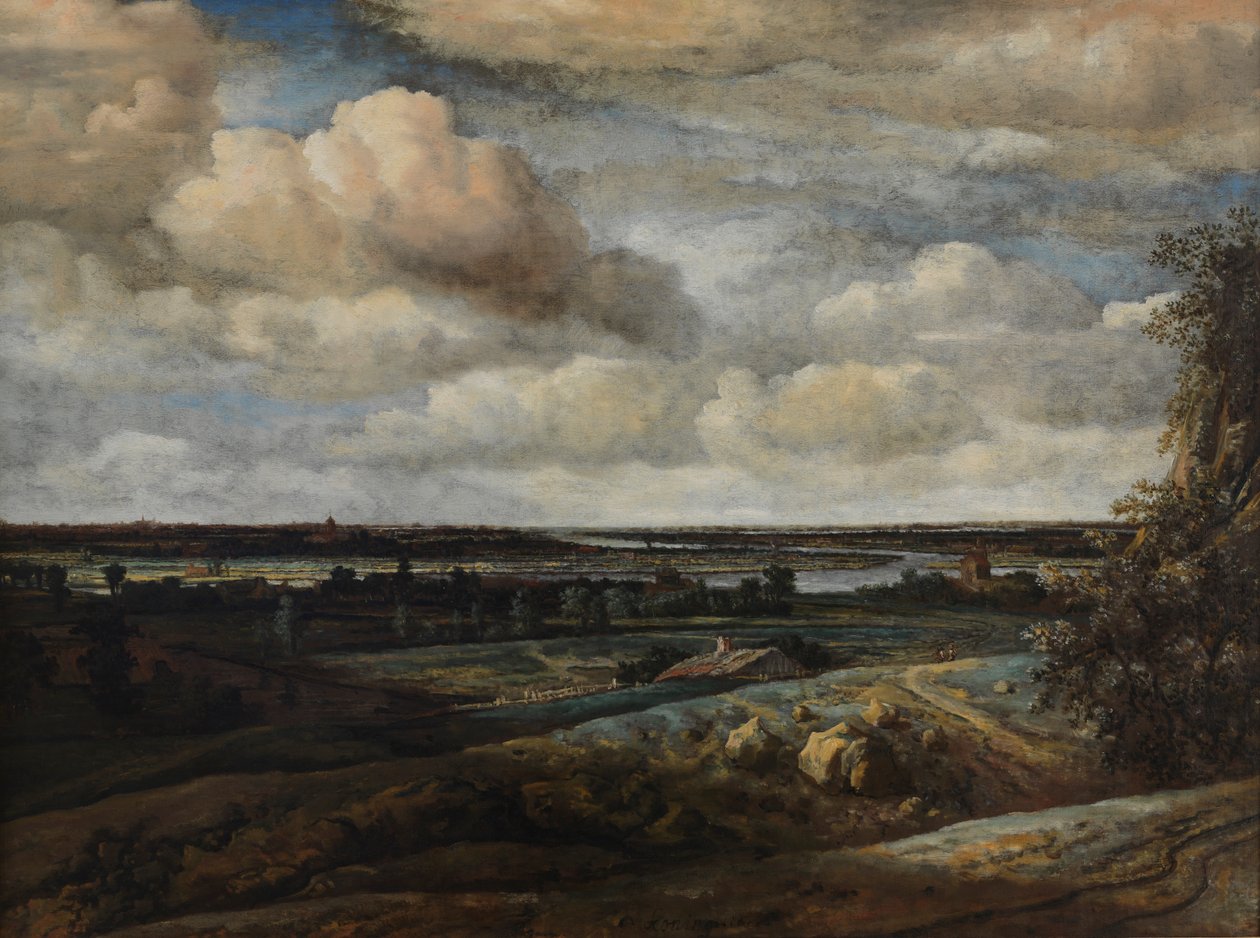 Panorama hollandais avec une rivière - Philip de Koninck