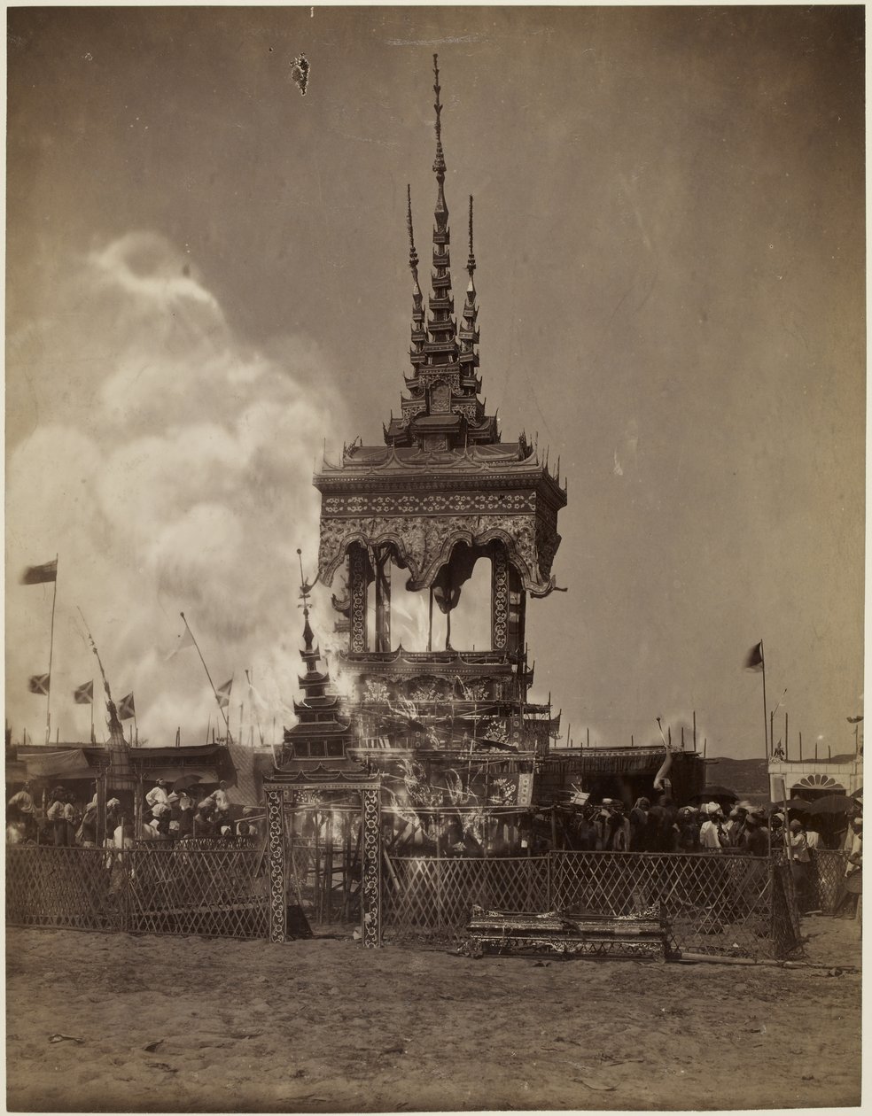 Une crémation birmane - Philip Adolphe Klier