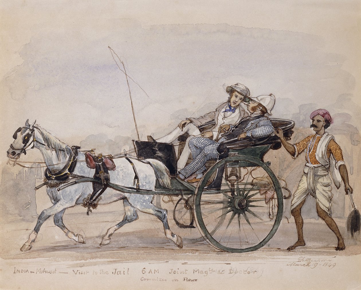 Une visite à la prison, 1849 - Philip Charles Trench