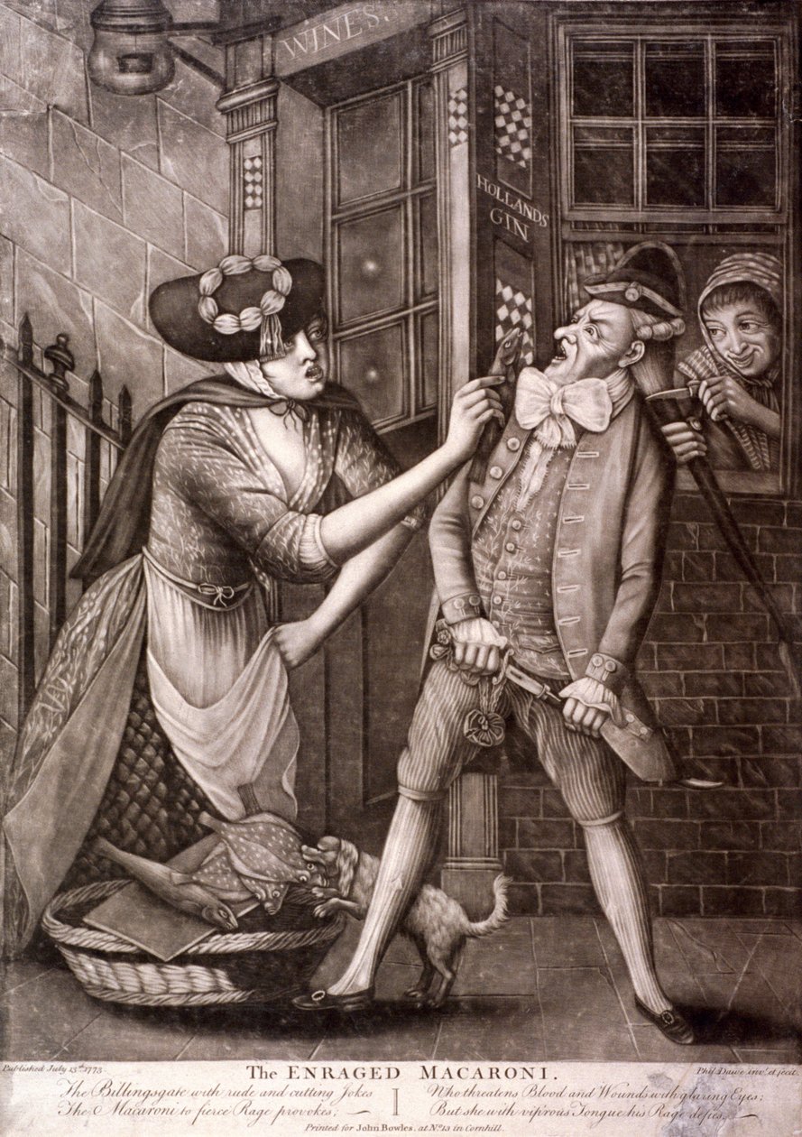 Le macaroni enragé, 1773 - Philip Dawe