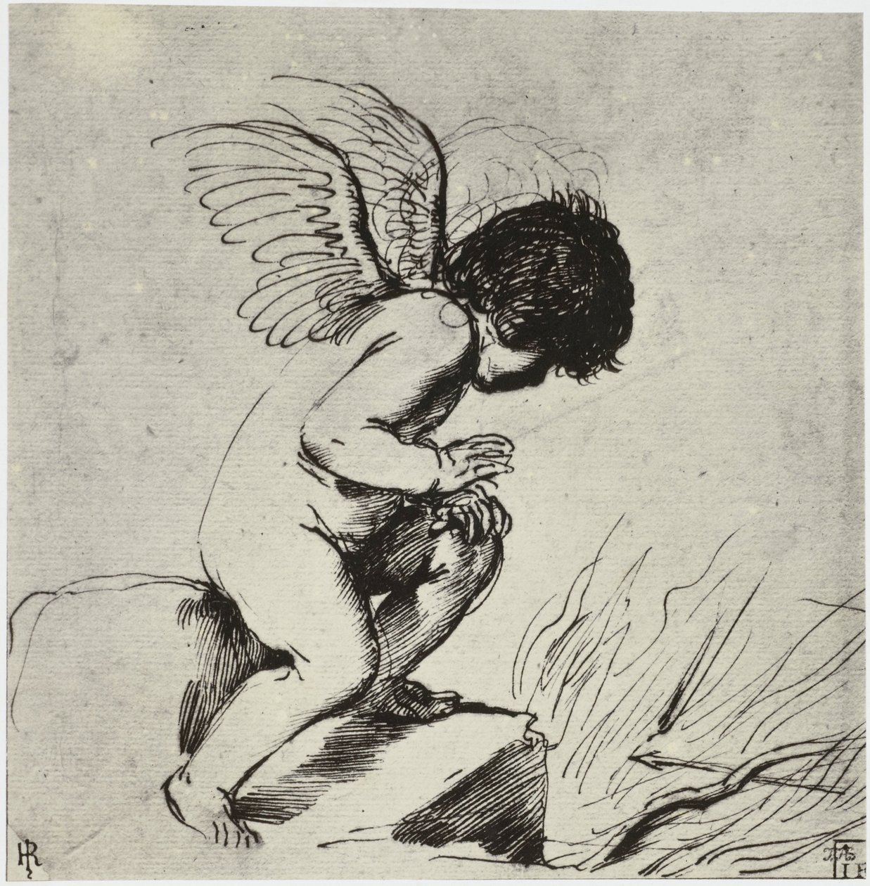 Un Cupidon - Philip Henry Delamotte
