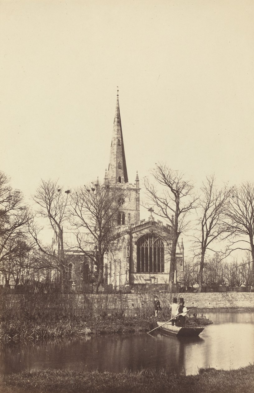Église depuis une rive - Philip Henry Dellamotte