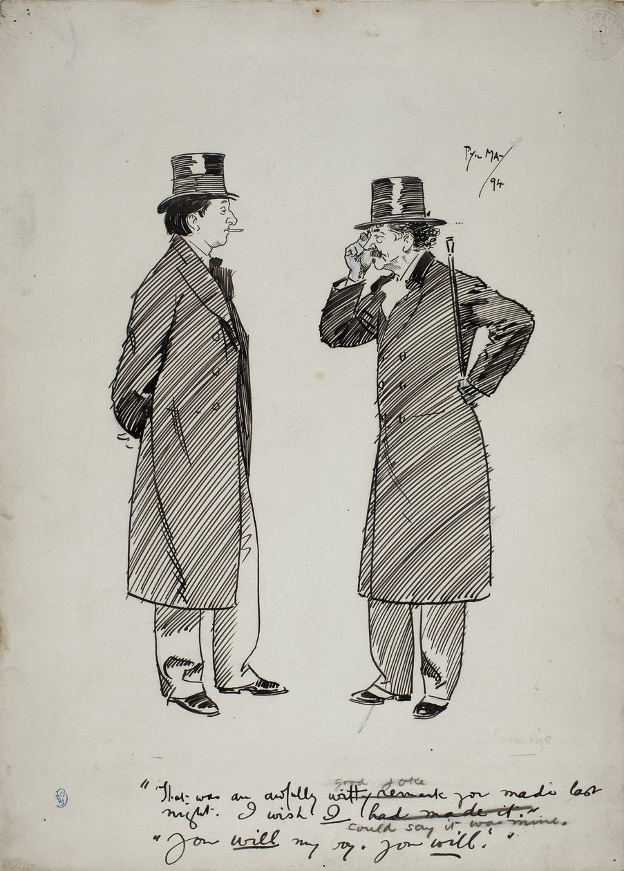 Oscar Wilde et Whistler - Philip William May