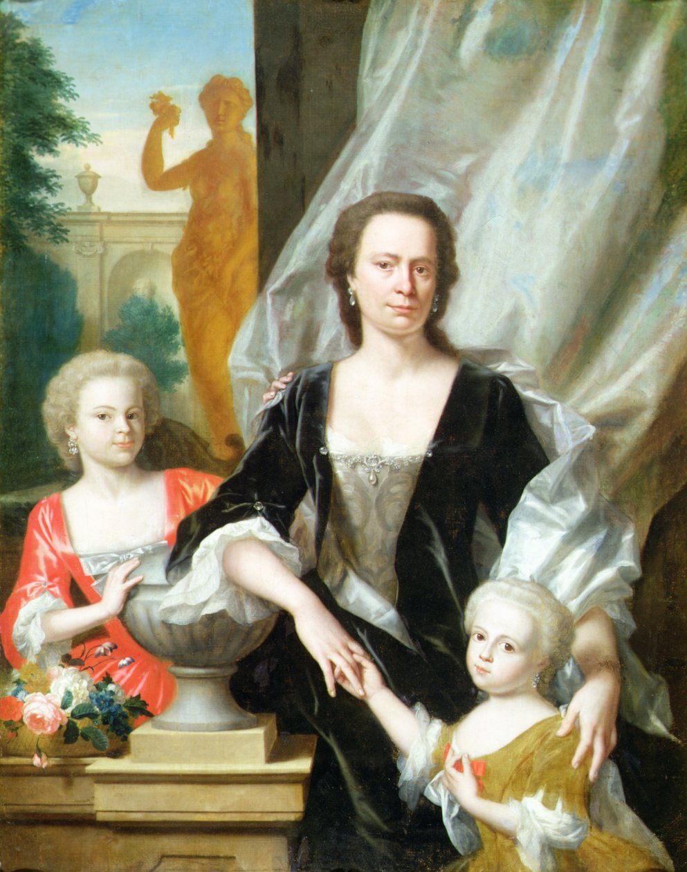 Sybilla Volkera Sighterman avec ses filles - Philip van Dyck