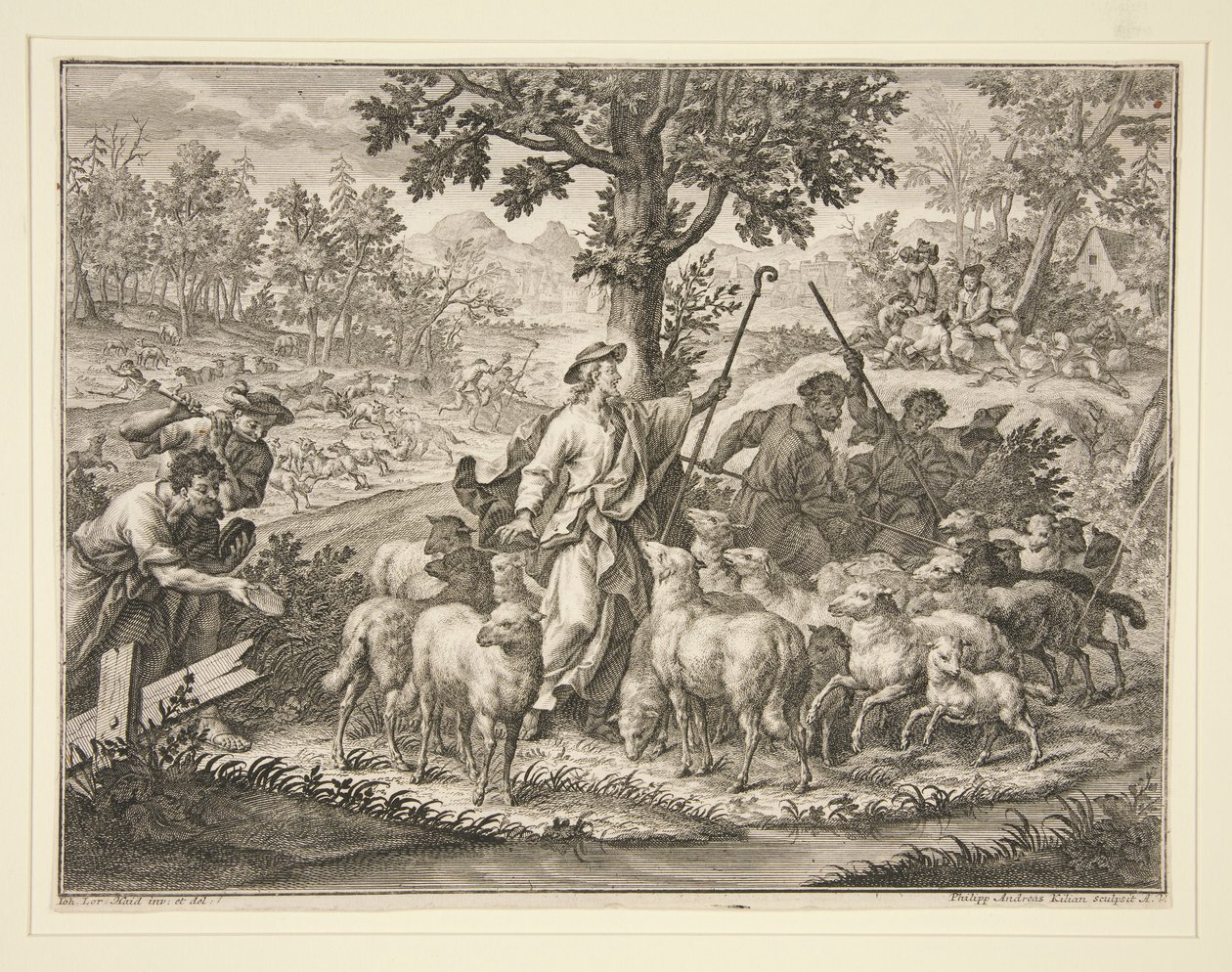 Christ en berger - Philipp Andreas Kilian