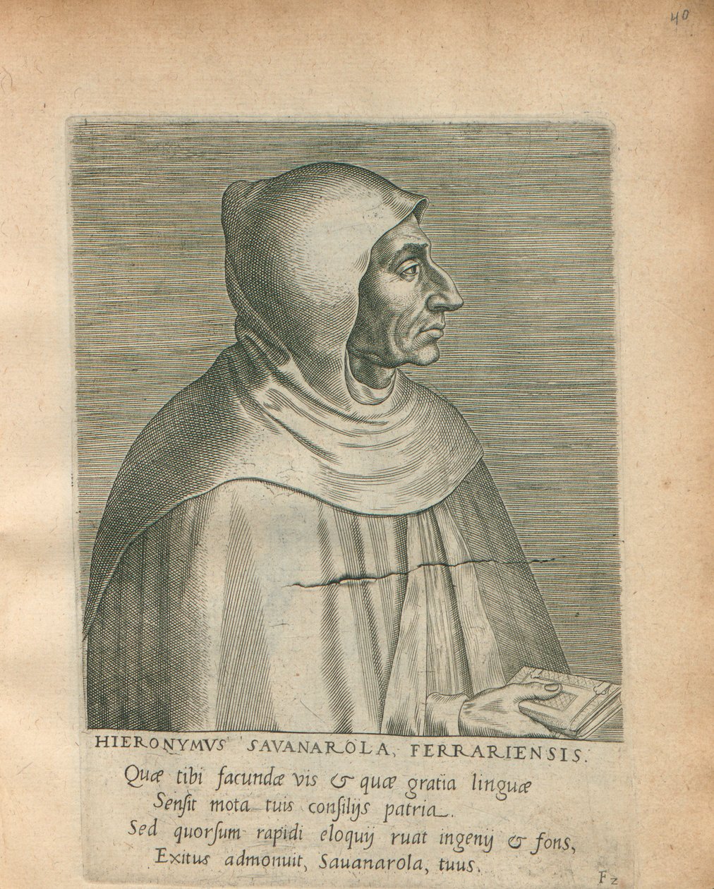 Girolamo Savonarola, 1572 - Philipp Galle