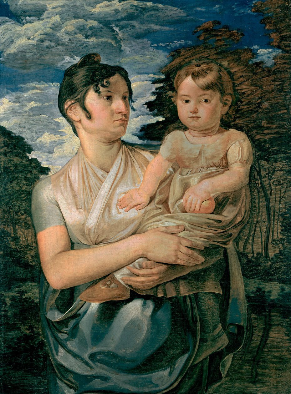 Pauline Runge avec son fils de deux ans, 1807 - Philipp Otto Runge
