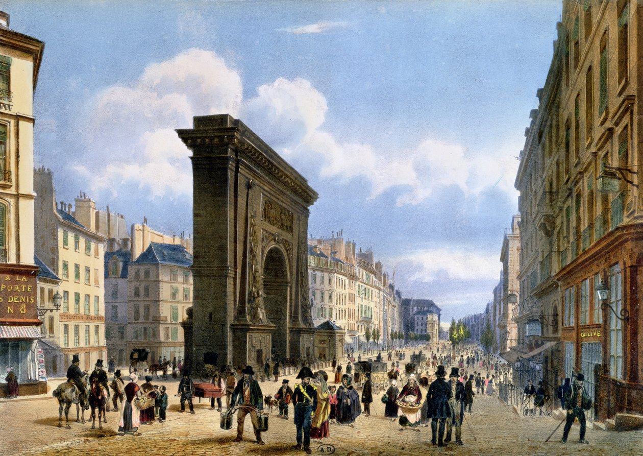 Vue de la Porte St. Denis, de 