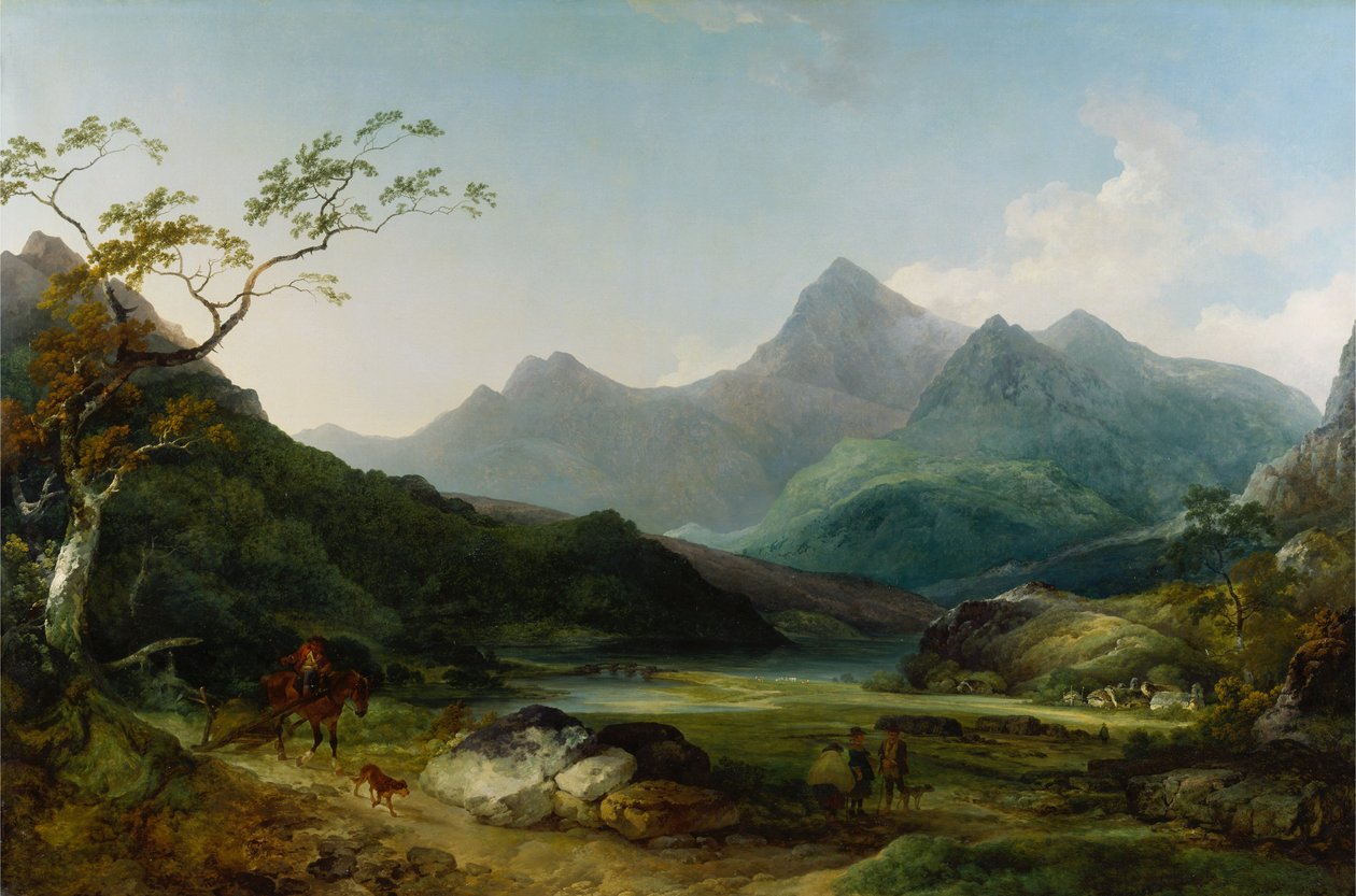 Snowdon depuis Capel Curig - Philippe Jacques de Loutherbourg