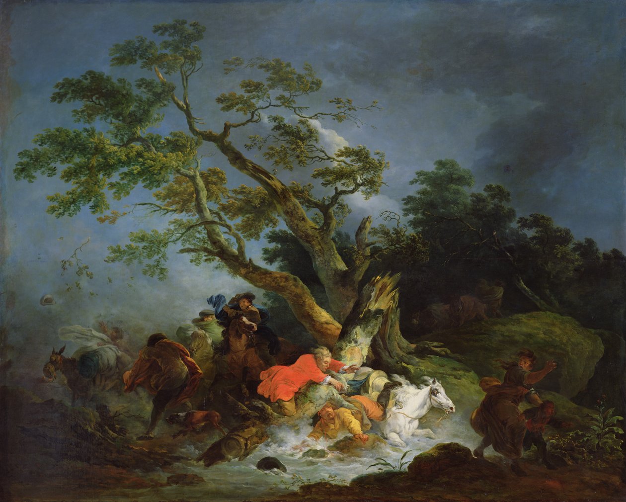 Voyageurs pris dans une tempête, c.1770 - Philippe Jacques de Loutherbourg